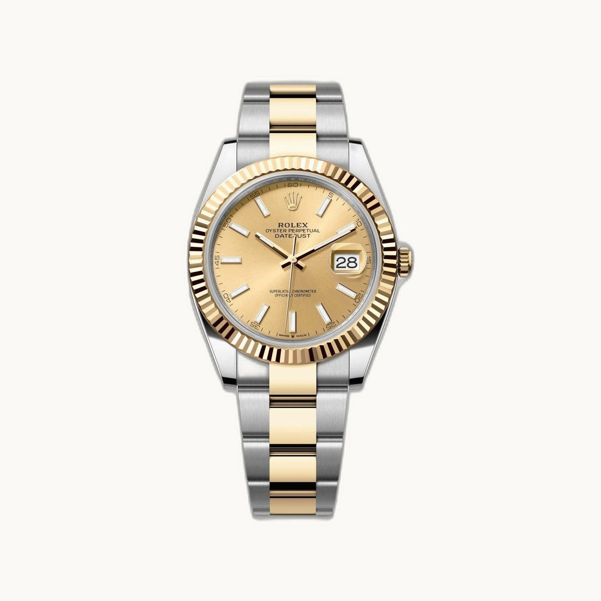 Rolex Datejust 41 126333 Champagne TT YG Oyster - Authenticated by Open Wrist