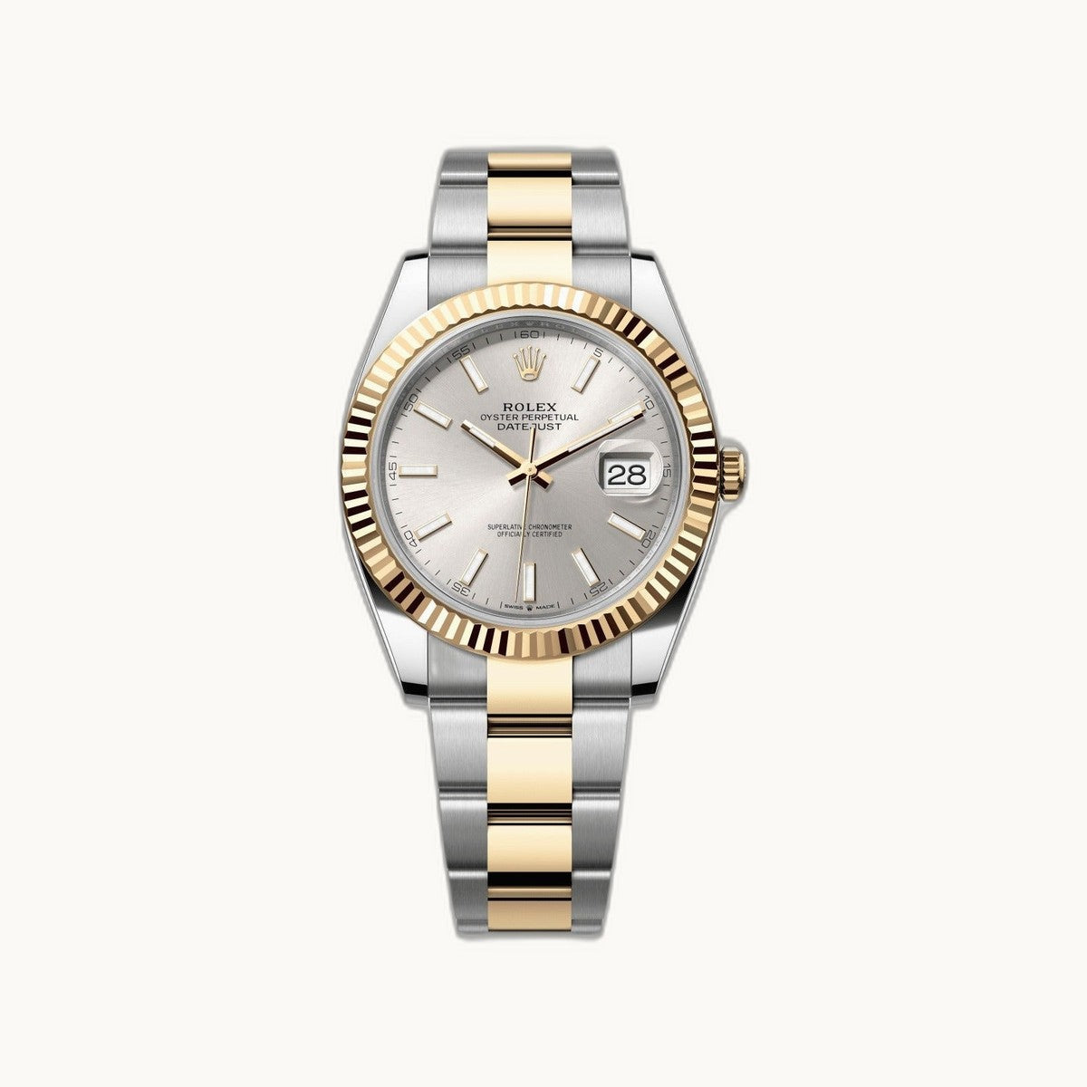 Rolex Datejust 41 126333 Silver TT YG Oyster - Authenticated by Open Wrist