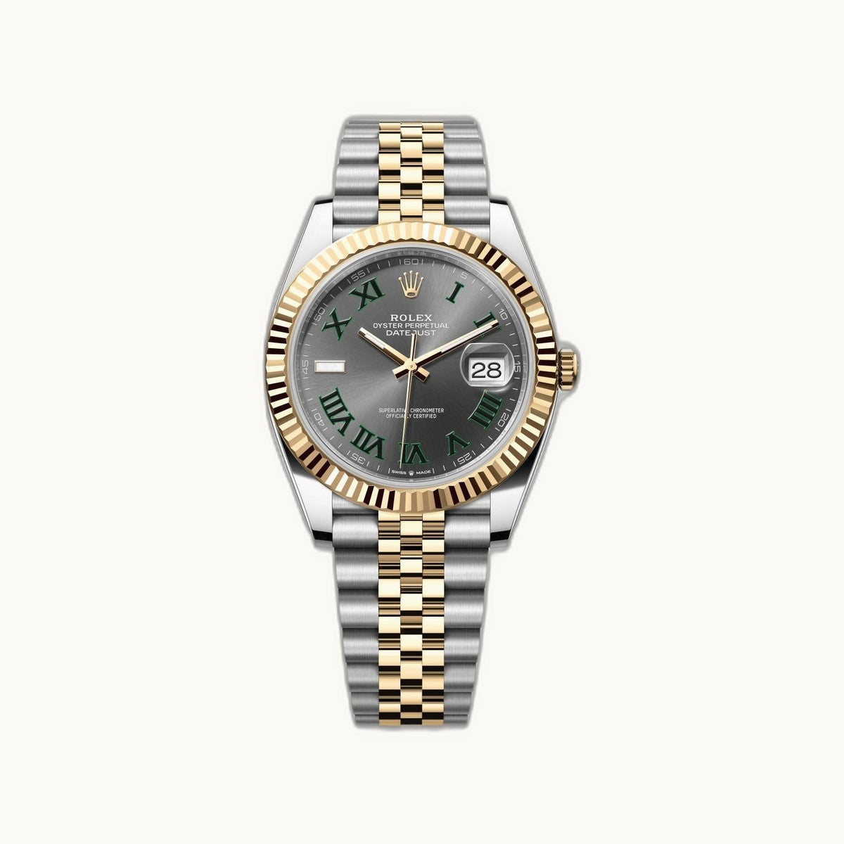 Rolex Datejust 41 126333 Wimbledon TT YG Jubilee - Authenticated by Open Wrist