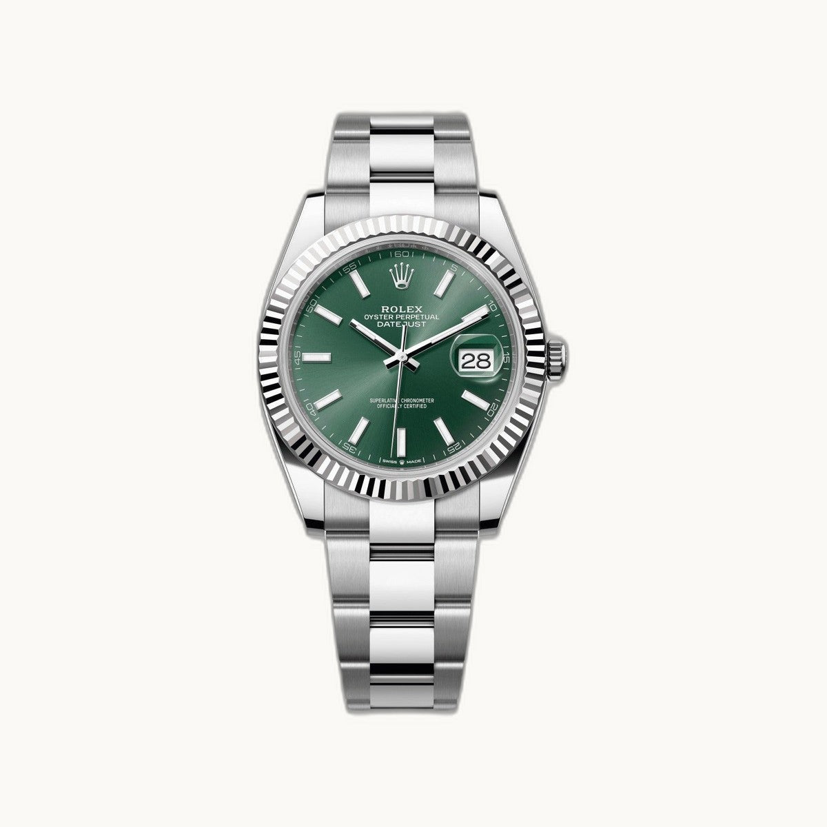 Rolex Datejust 41 126334 Green Mint Oyster - Authenticated by Open Wrist