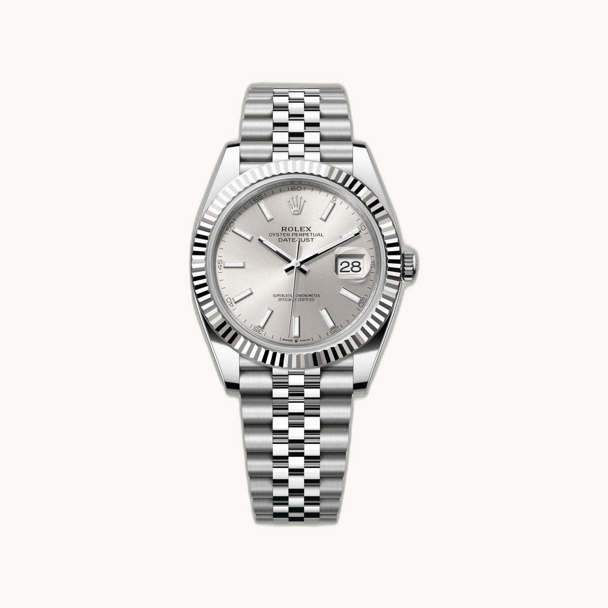 Rolex Datejust 41 126334 Silver Fluted Motif Jubilee - Authenticated by Open Wrist