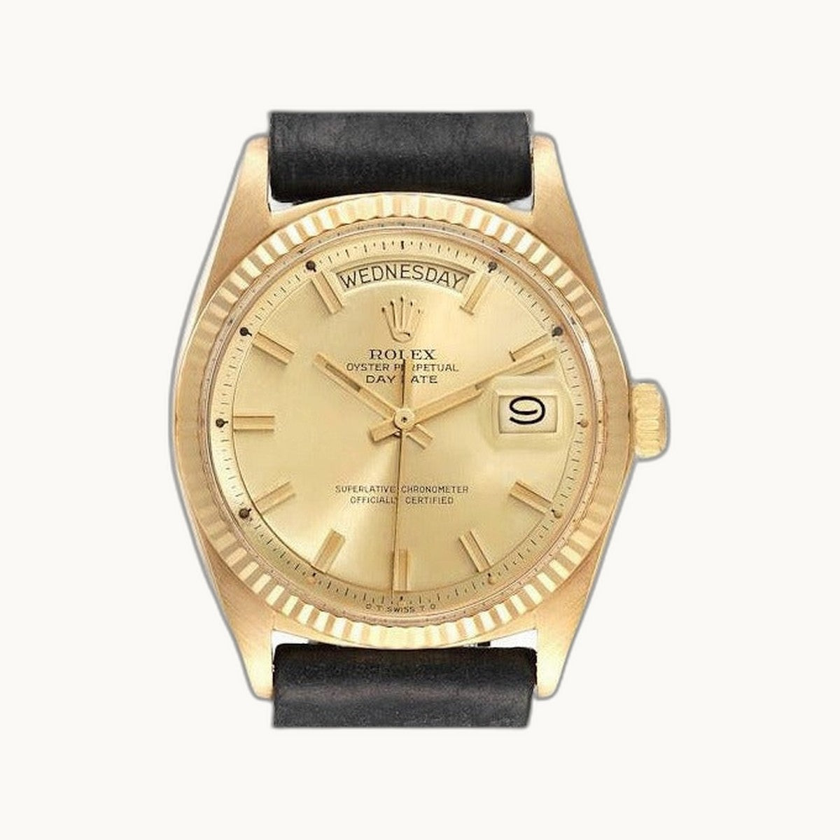 Rolex Day-Date 1803 Champagne "Wide Boy" - Authenticated by Open Wrist