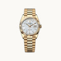 Rolex Day-Date 36 128238 White MOP Diamond - Authenticated by Open Wrist