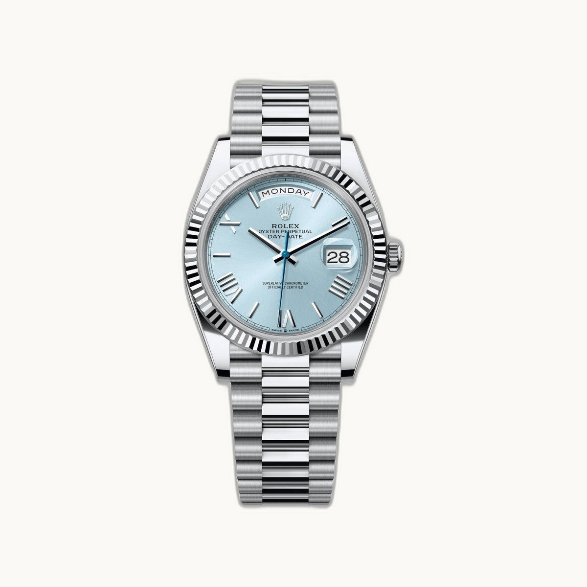 Rolex Day-Date 40 228236 Ice Blue - Authenticated by Open Wrist