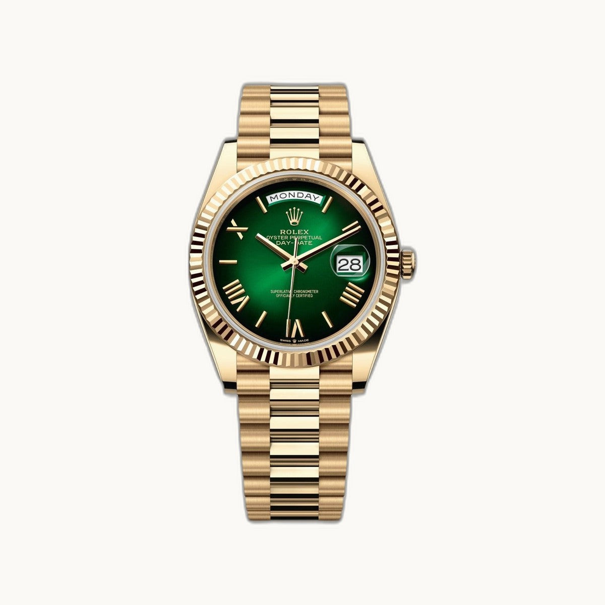 Rolex Day-Date 40 228238 Bright Blue - Authenticated by Open Wrist