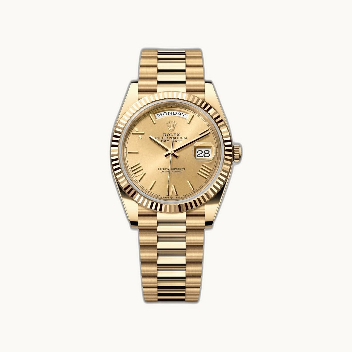 Rolex Day-Date 40 228238 Champagne - Authenticated by Open Wrist