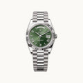 Rolex Day-Date 40 228239 Green White Gold - Authenticated by Open Wrist