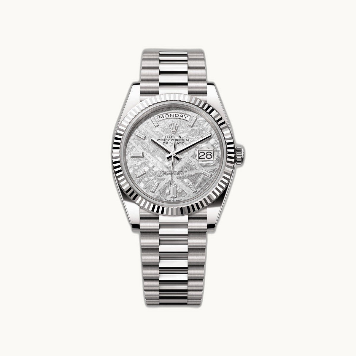 Rolex Day-Date 40 228239 Meteorite White Gold - Authenticated by Open Wrist