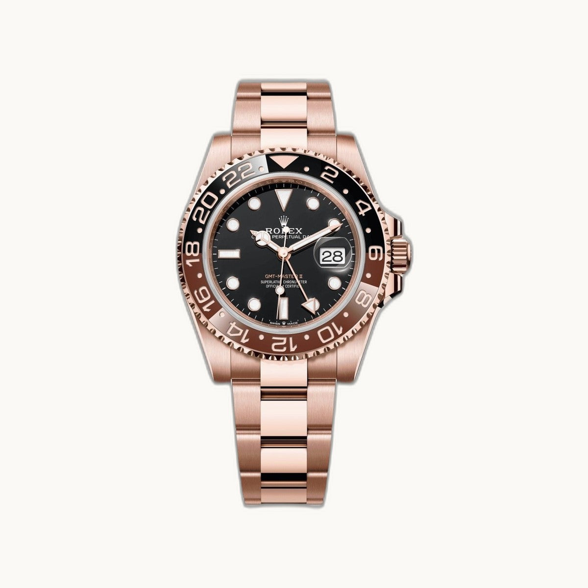 Rolex GMT-Master II 126715CHNR Black Everose "Root Beer Gold" - Authenticated by Open Wrist