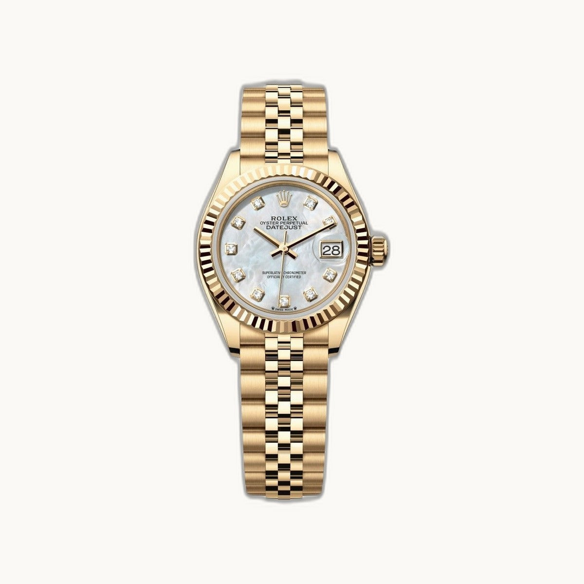 Rolex Lady-Datejust 28 279178 White MOP Diamond - Authenticated by Open Wrist