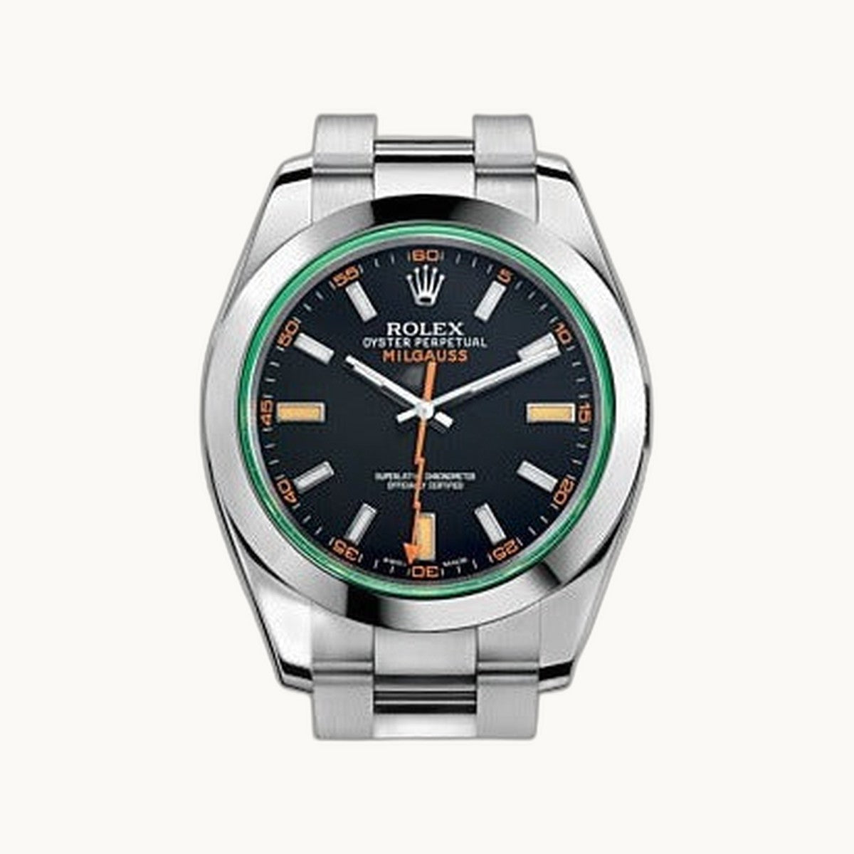 Rolex Milgauss 116400GV Black Green Crystal - Authenticated by Open Wrist