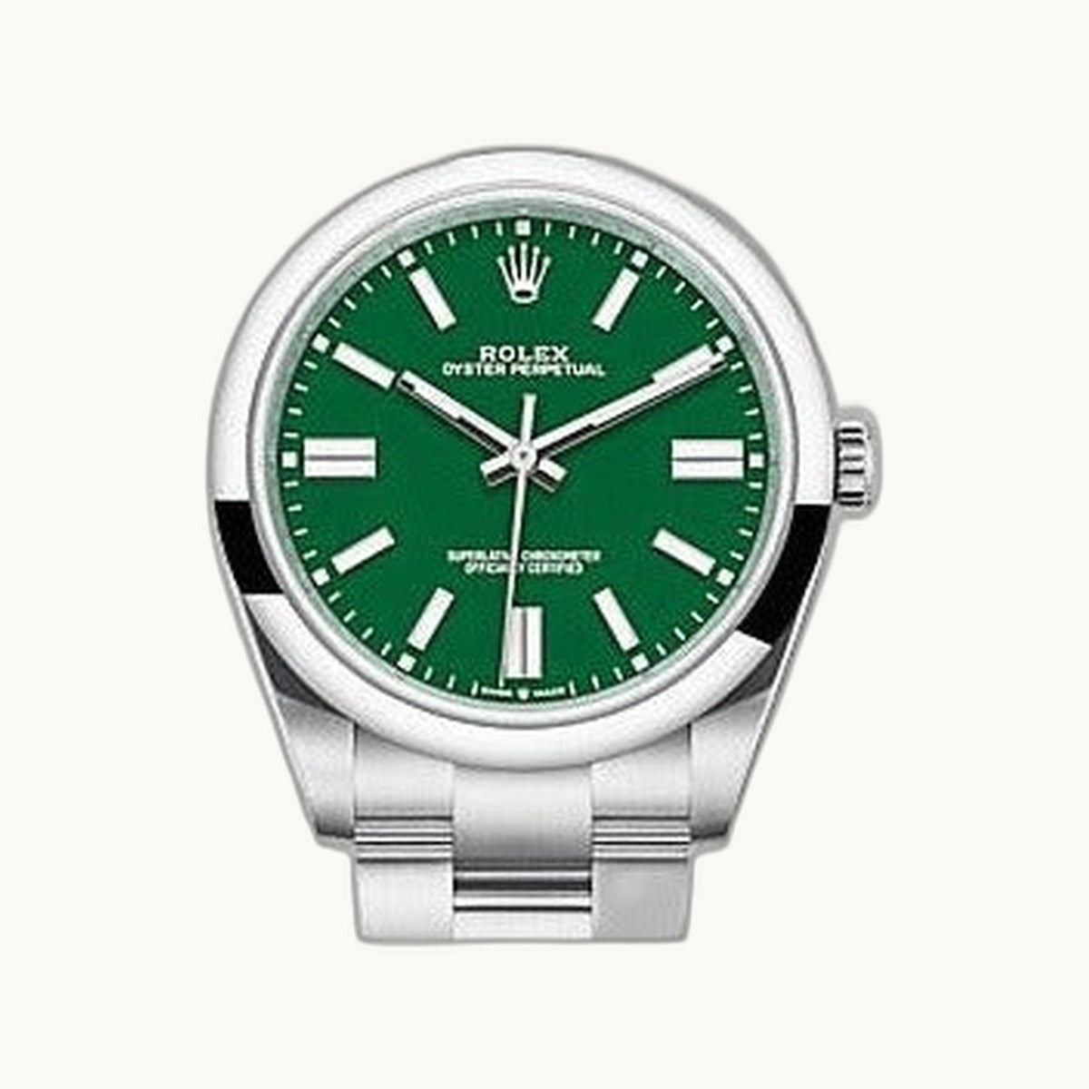 Rolex Oyster Perpetual 41 124300 Green - Authenticated by Open Wrist