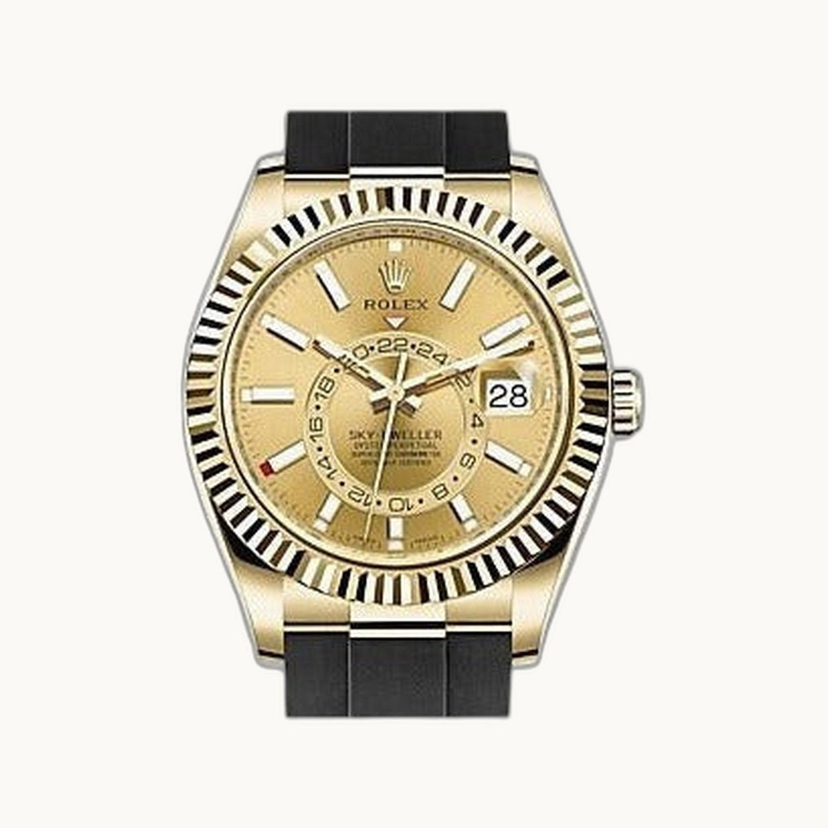 Rolex Sky-Dweller 326238 Champagne Yellow Gold - Authenticated by Open Wrist