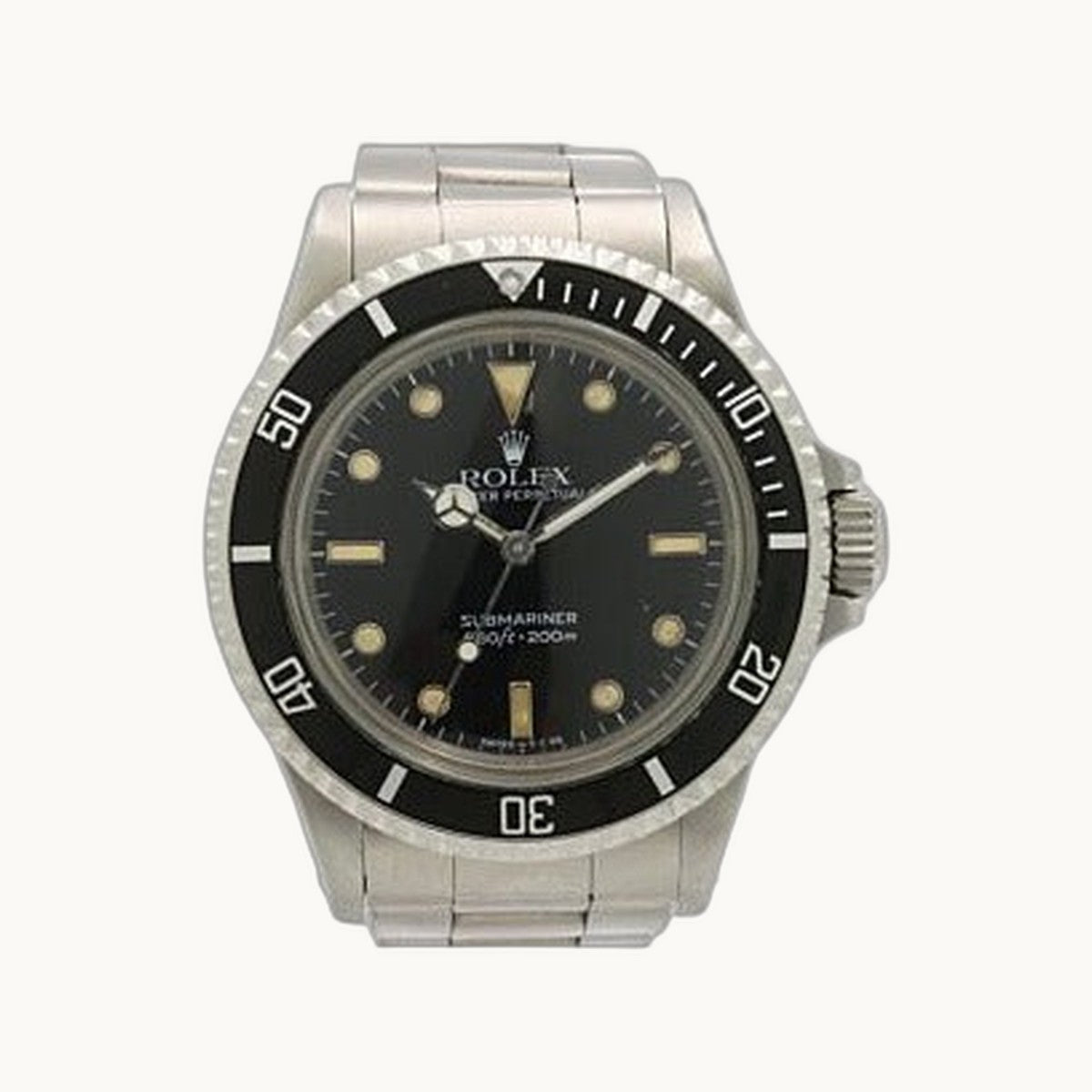 Rolex Submariner 5513 Black No Date Vintage - Authenticated by Open Wrist
