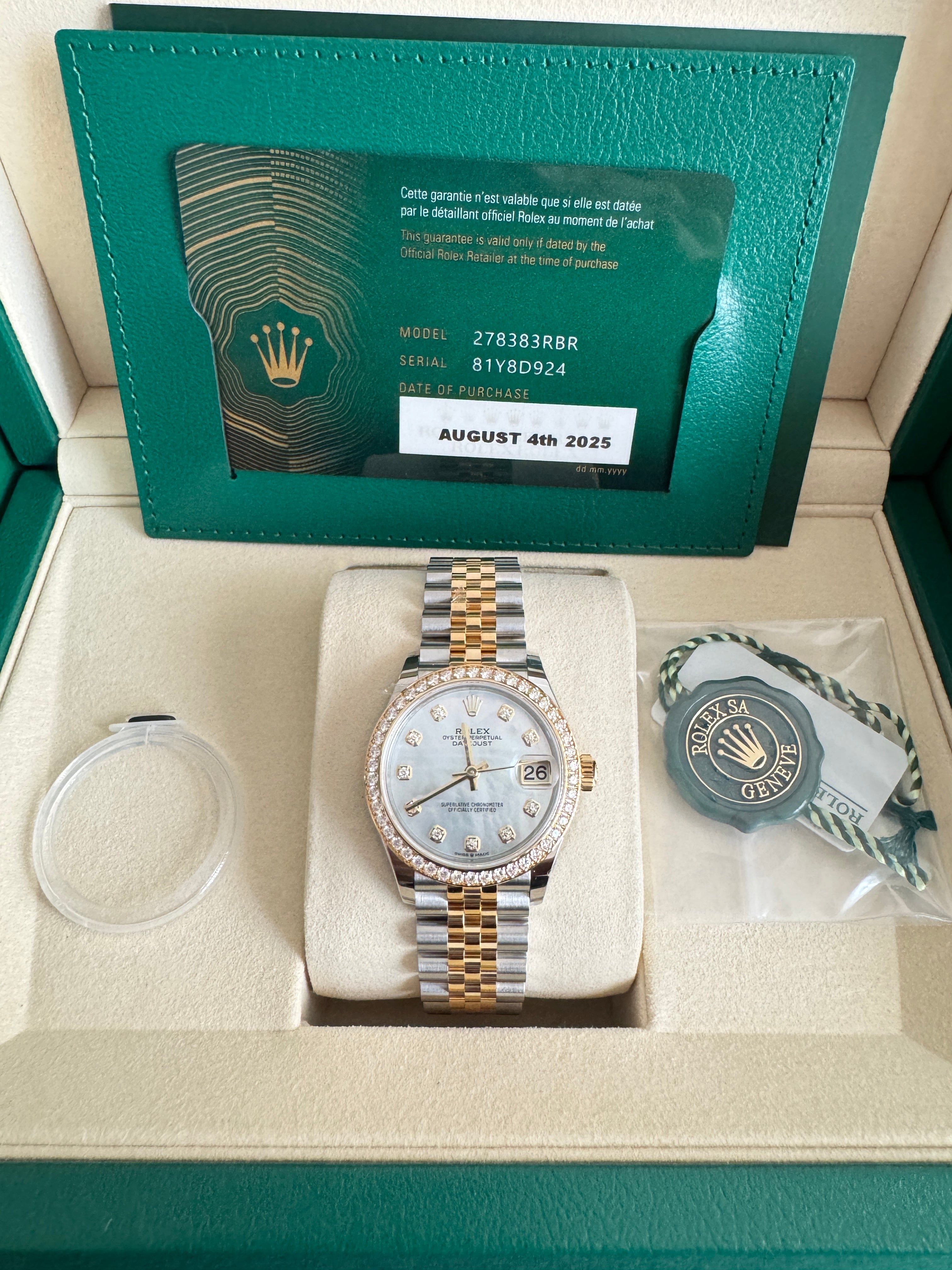 Rolex 278383RBR Jubilee MOP